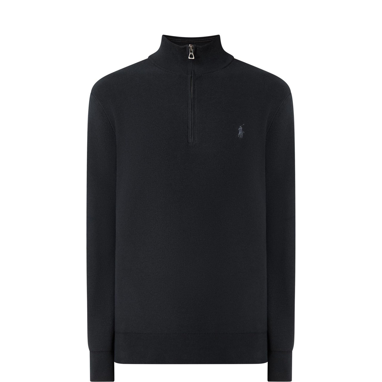 Pima Logo Half-Zip Sweater