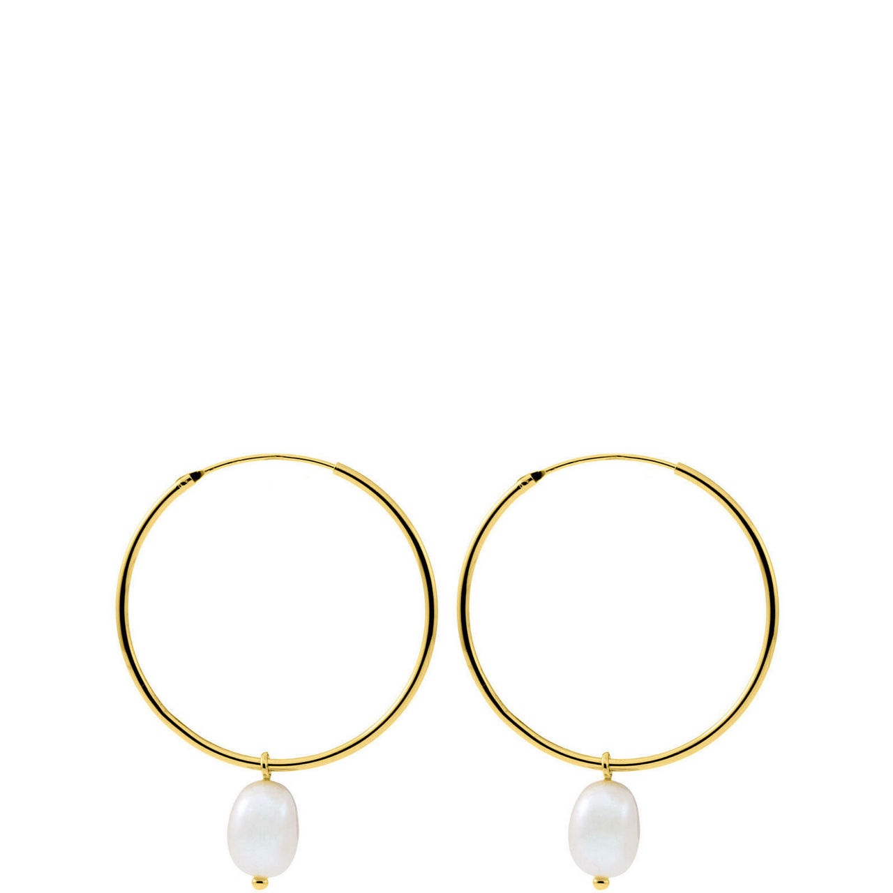 Orla Pearl Hoop Earrings