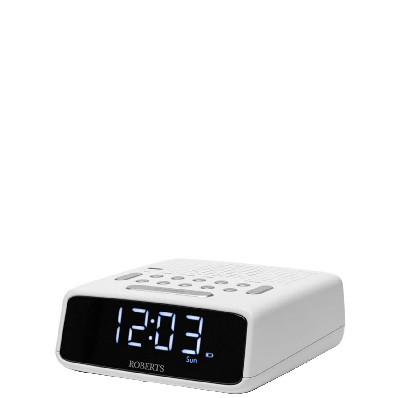 Ortus FM Dual Alarm Clock Radio in White