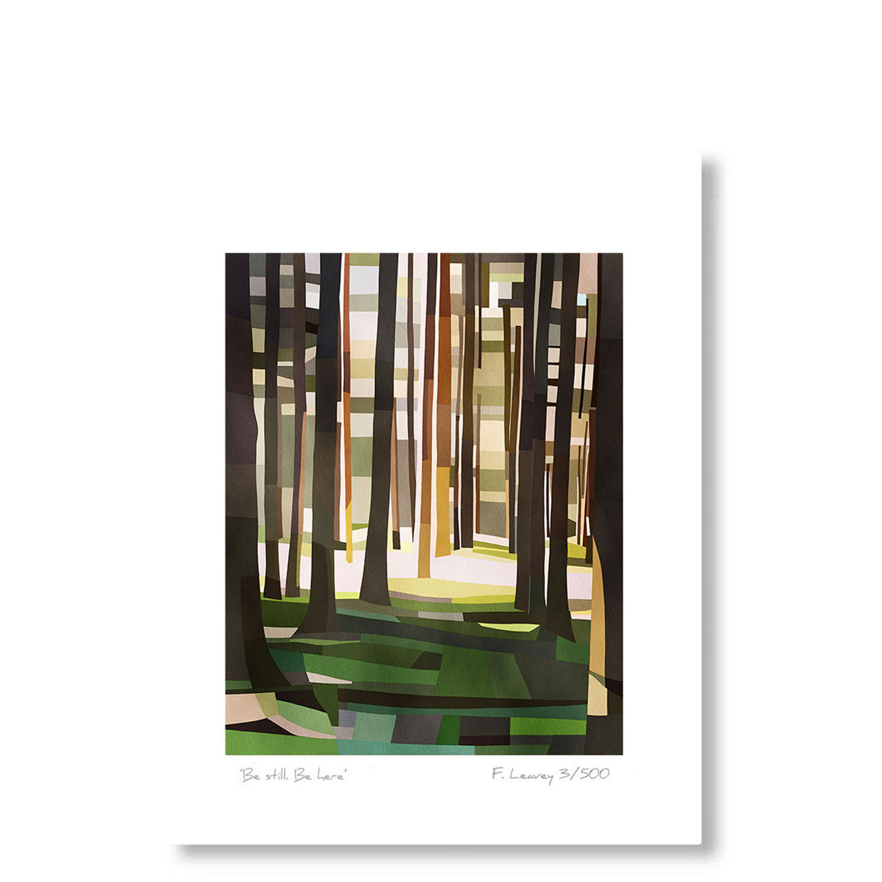 Be Still. Be Here Mounted Print