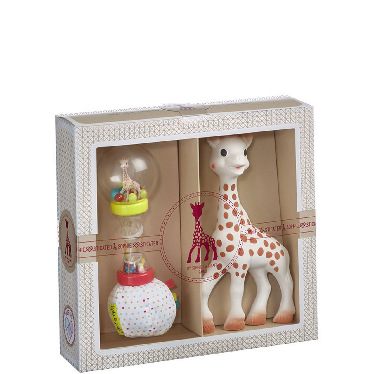 Sophie The Giraffe 18cm & Soft Maracas Set