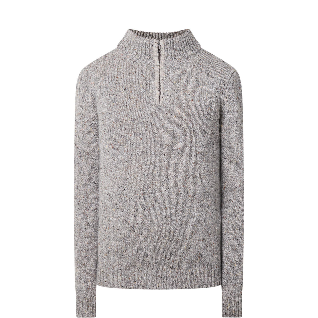 Donegal Fleck Half-Zip Sweater