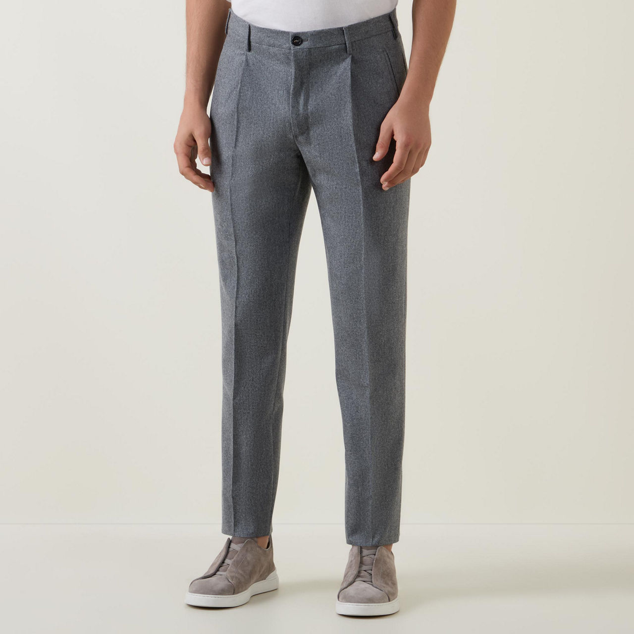 Mid-Rise Tapered Formal Trousers Mid-Rise Tapered Formal Trousers