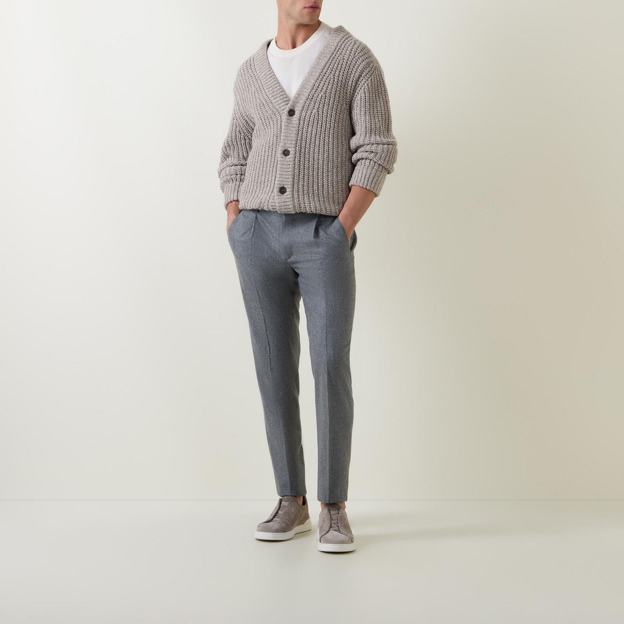 Mid-Rise Tapered Formal Trousers Mid-Rise Tapered Formal Trousers