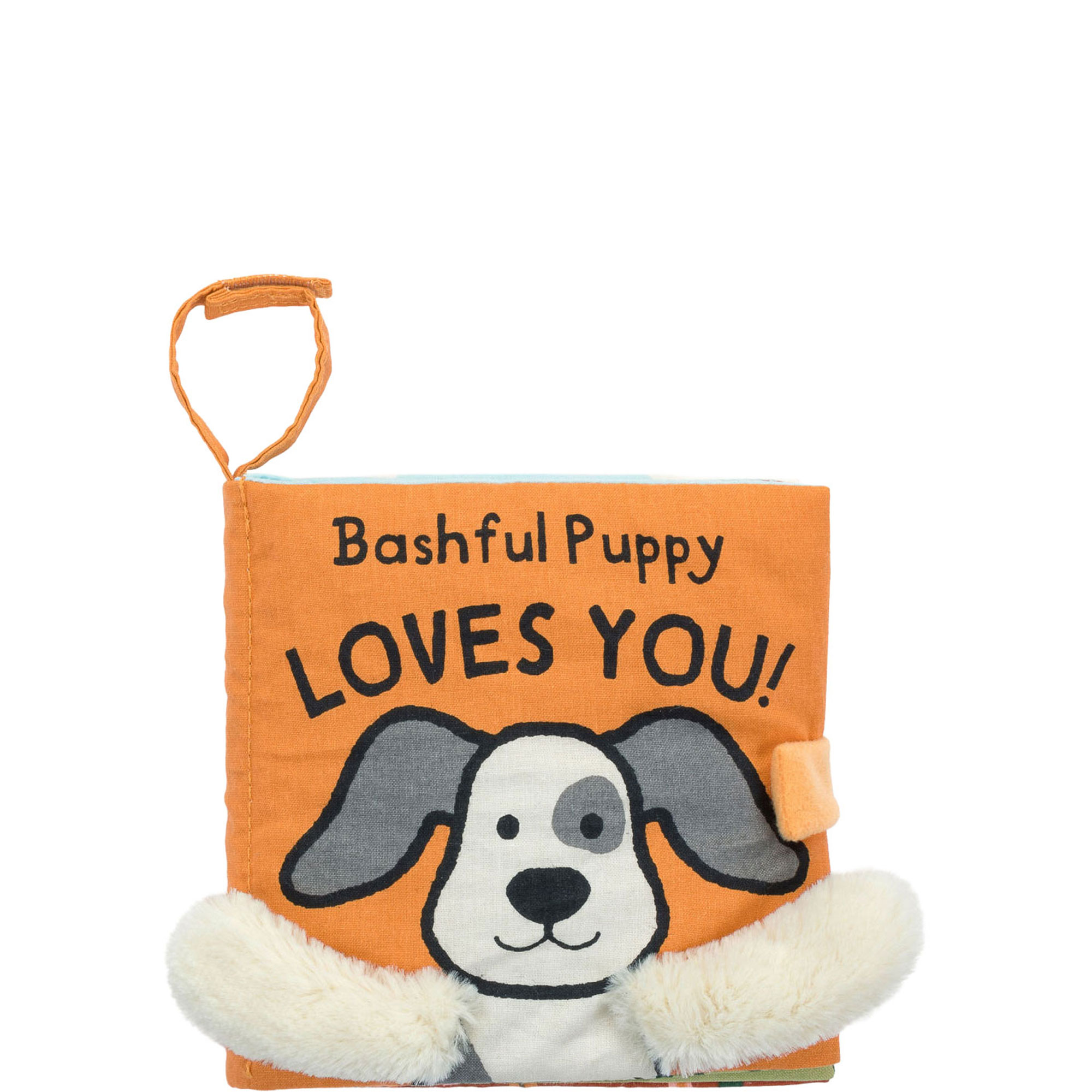 Bashful Puppy Loves You Fabric Book