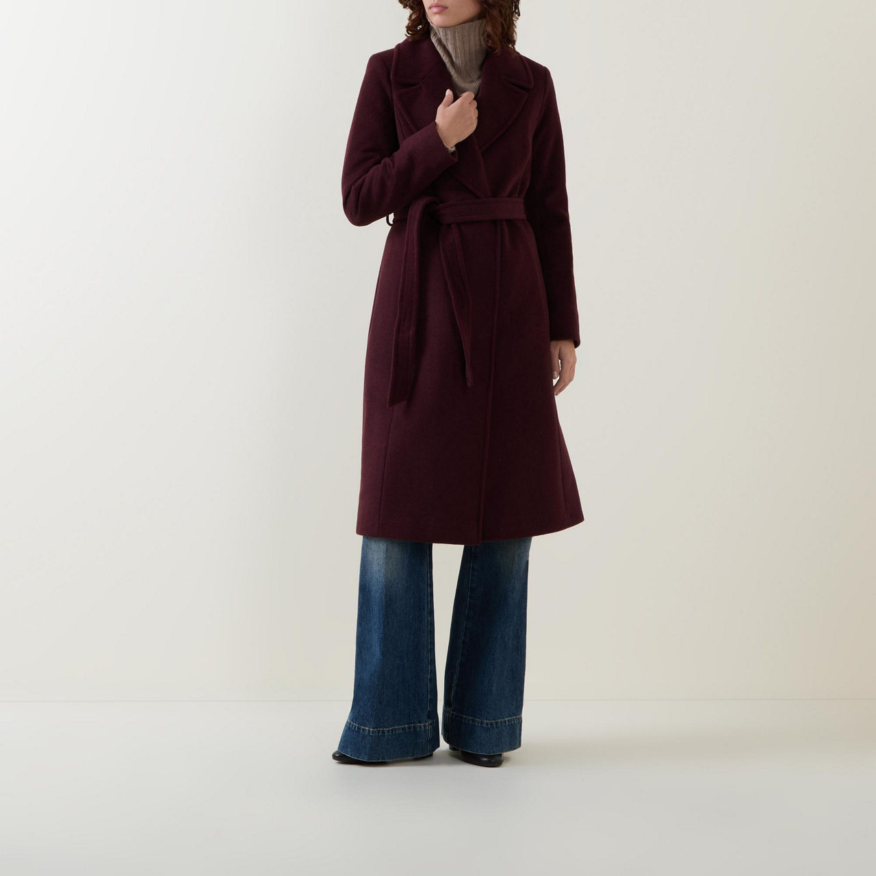 Belted Wrap Coat Belted Wrap Coat