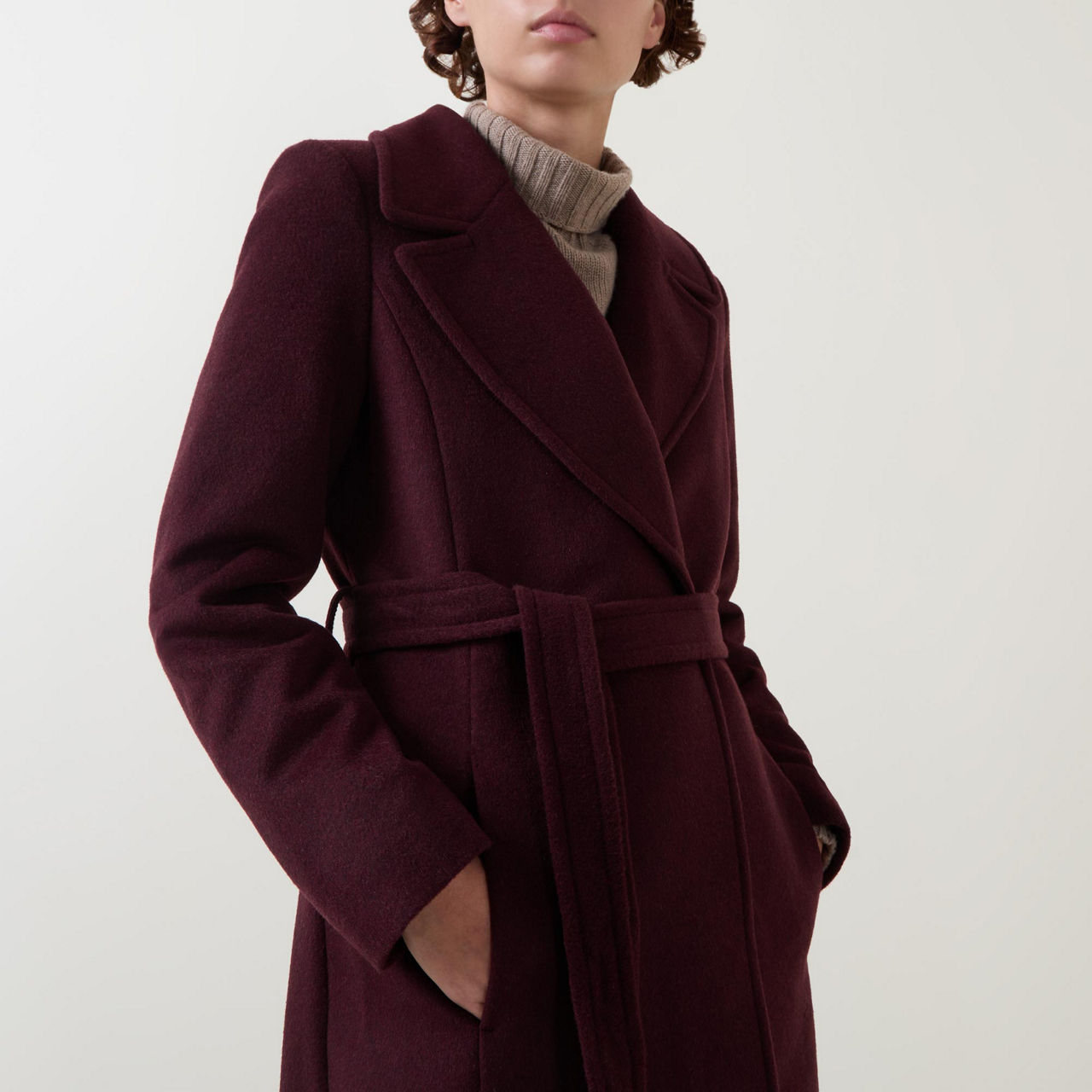 Belted Wrap Coat Belted Wrap Coat