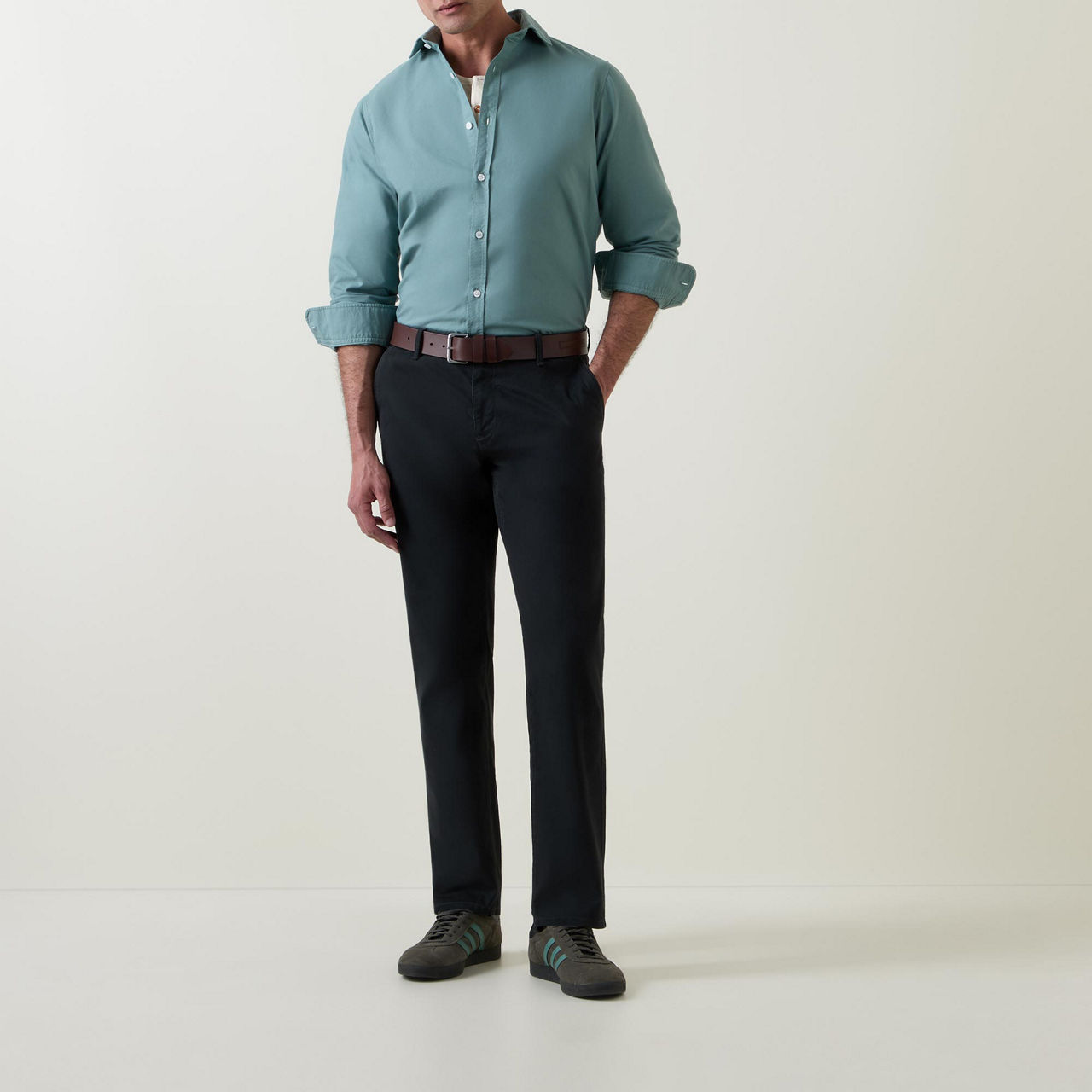 Garment-Dyed Casual Shirt