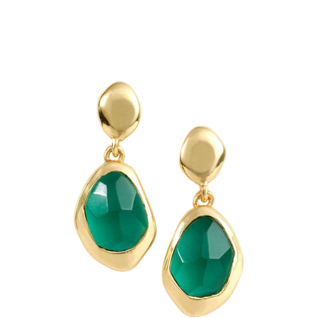 Green Tourmaline Stepping Stone Earrings