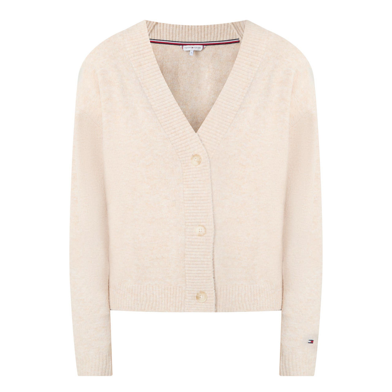 Tommy Hilfiger Beige Oversize Cardigan Tommy Hilfiger Pure Wool
