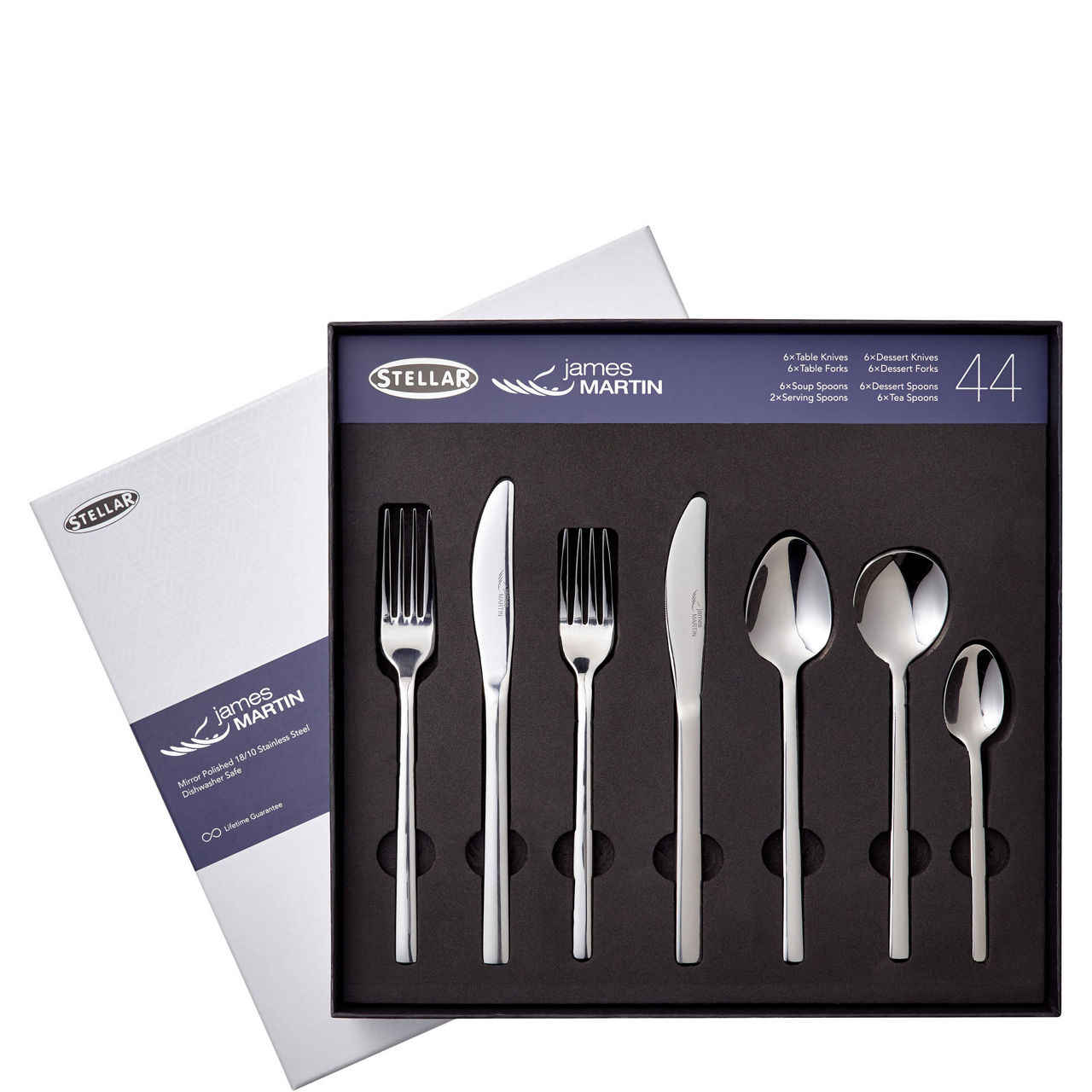 James Martin 44 Piece Cutlery Set