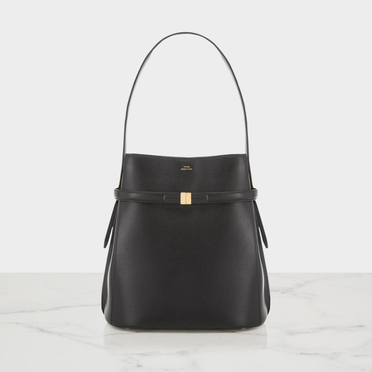 Belted Bucket Bag