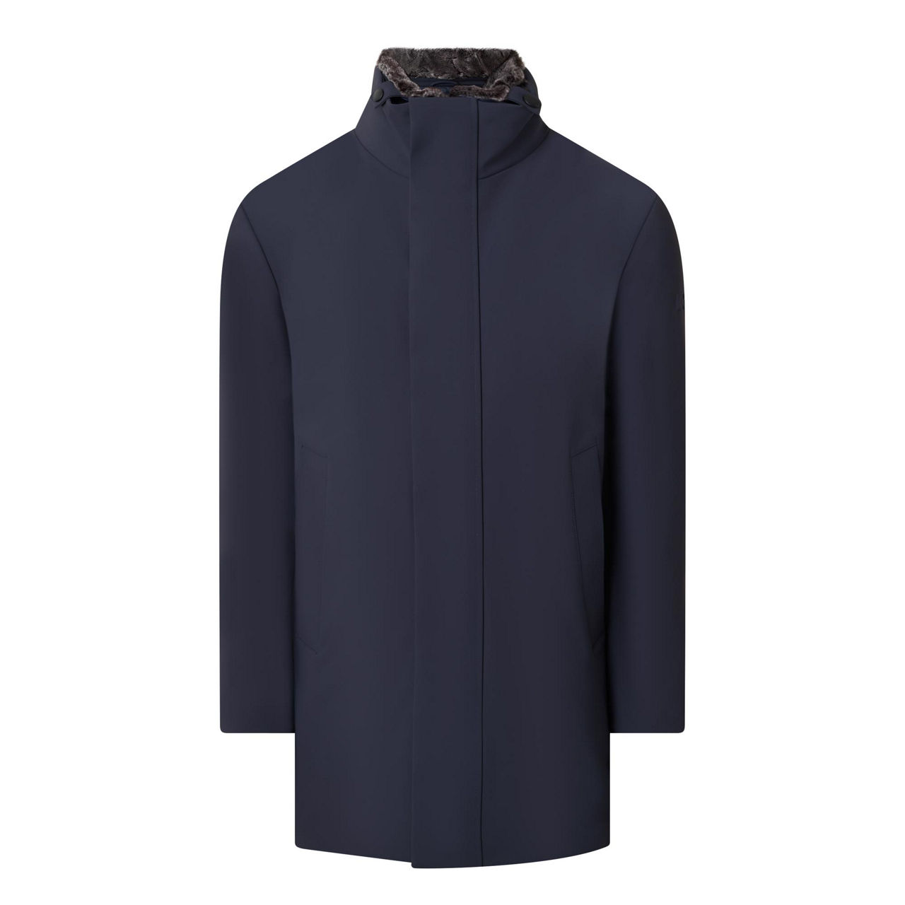 Strellson Herren Blau Jacke Mikrofaser Unifarben - Bild 5