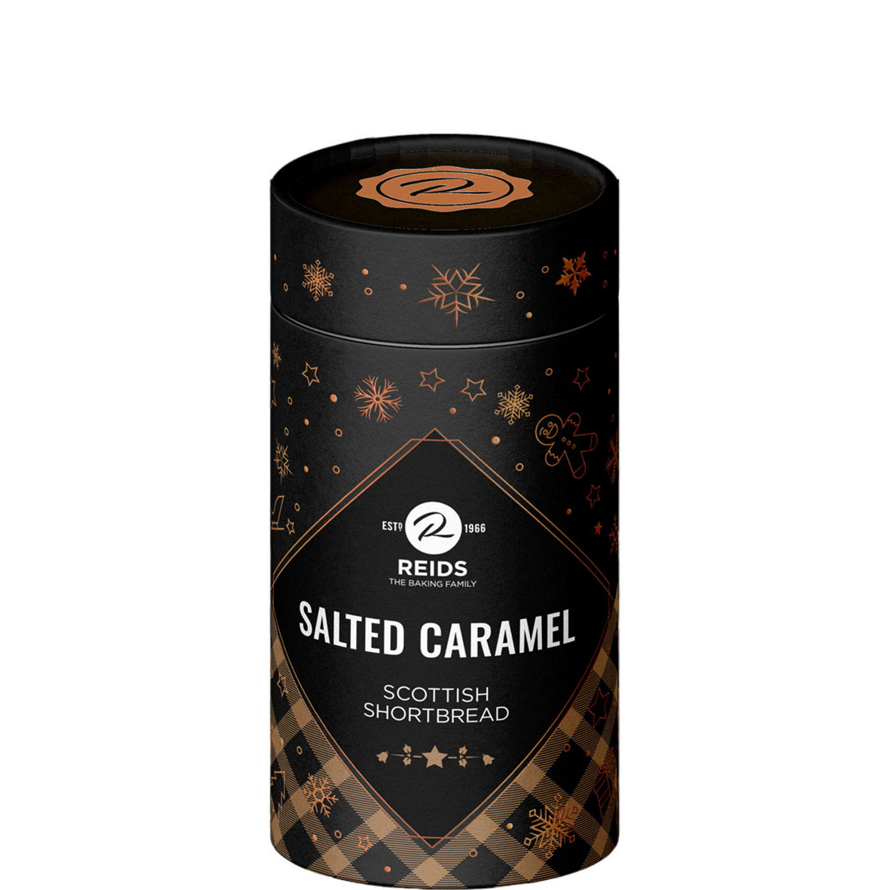 Salted Caramel Shortbread Gift Tube 150g