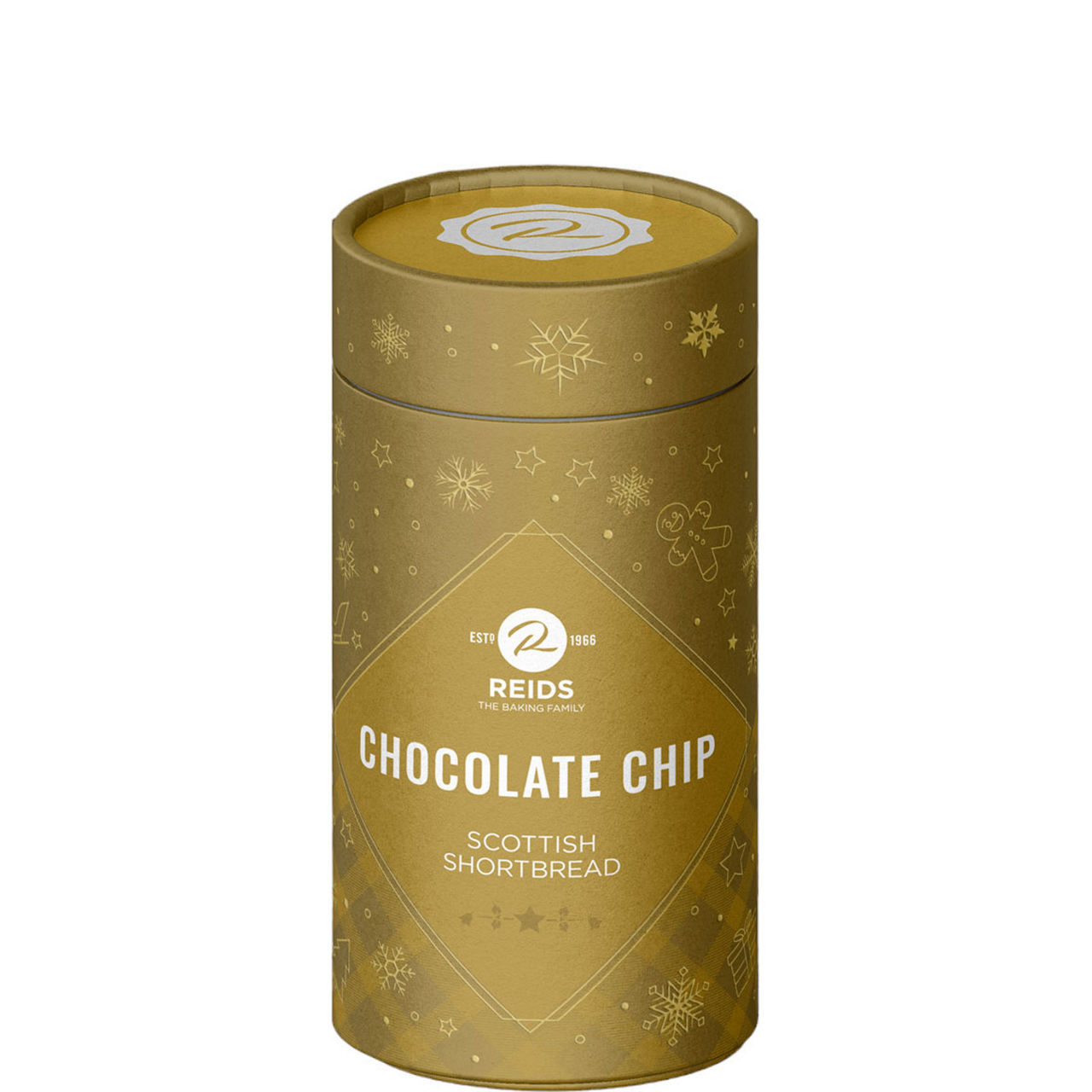 Chocolate Chip Shortbread Gift Tube 150g