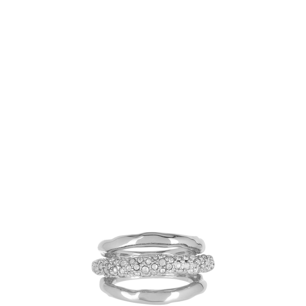 Solanales Orbit Crystal-Embellished Ring