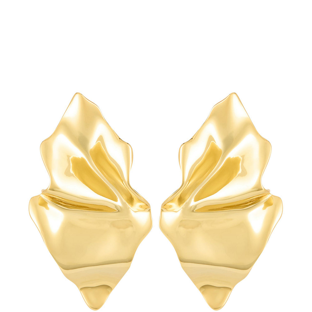 Crumpled Post-Back Earrings