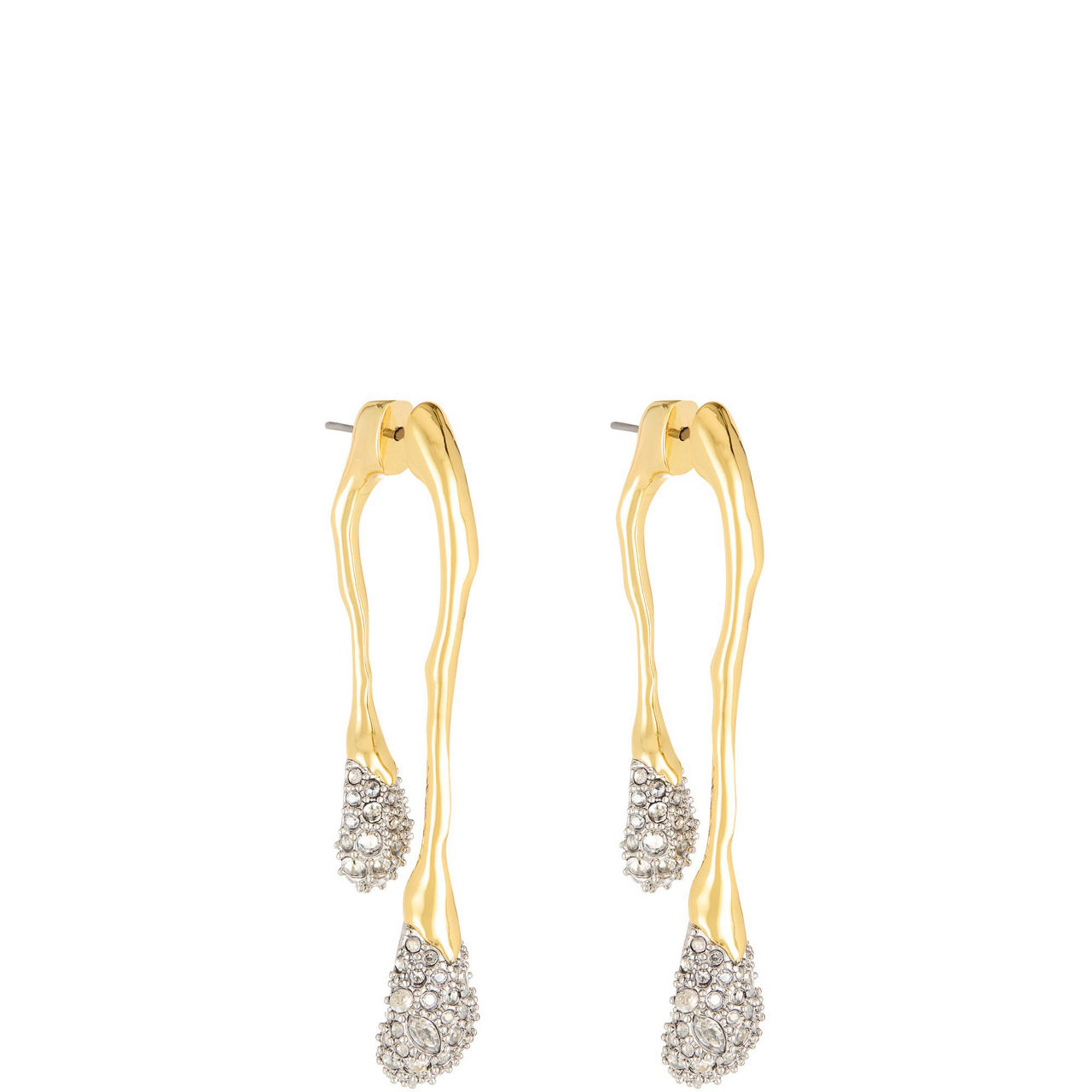 Solanales Crystal Double Drop Earring