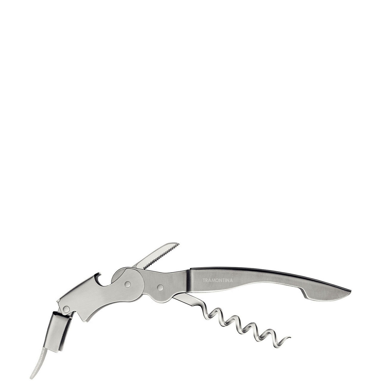 Stainless Steel Corkscrew With Opener
