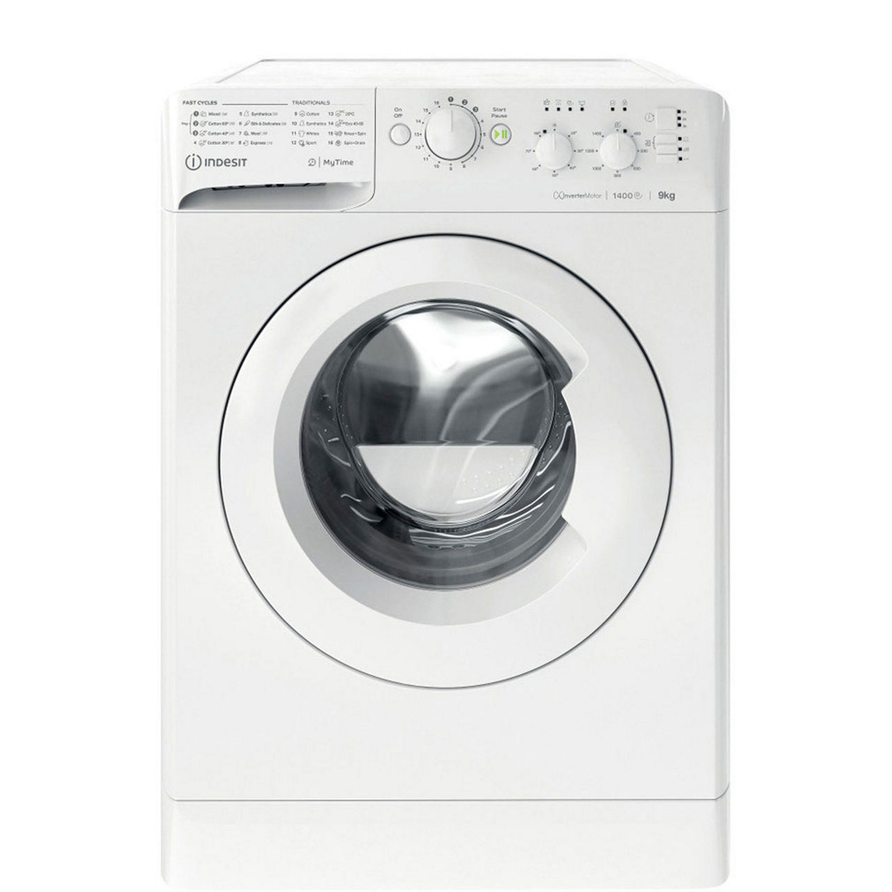 Washer 9kg 1400 RPM White