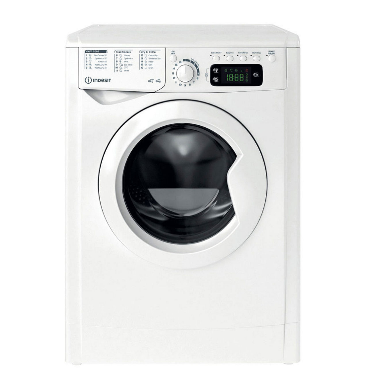 Washer Dryer 8-6kg 1400 Spin White