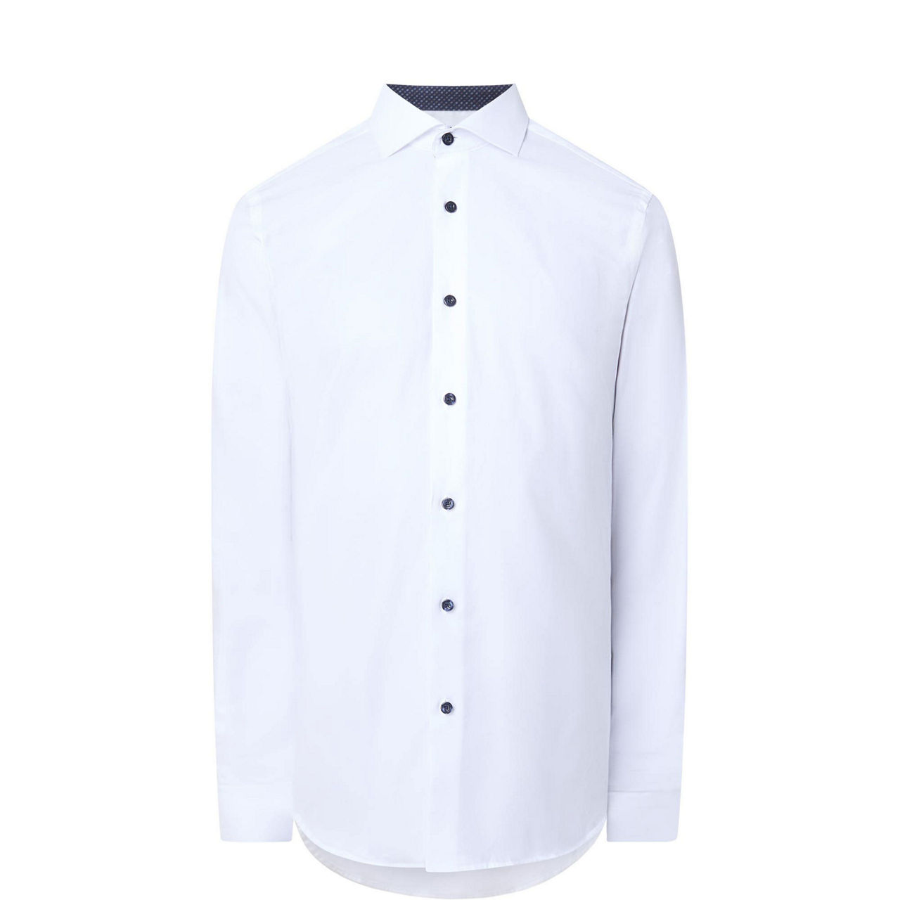 Oxford Trim Single-Cuff Formal Shirt
