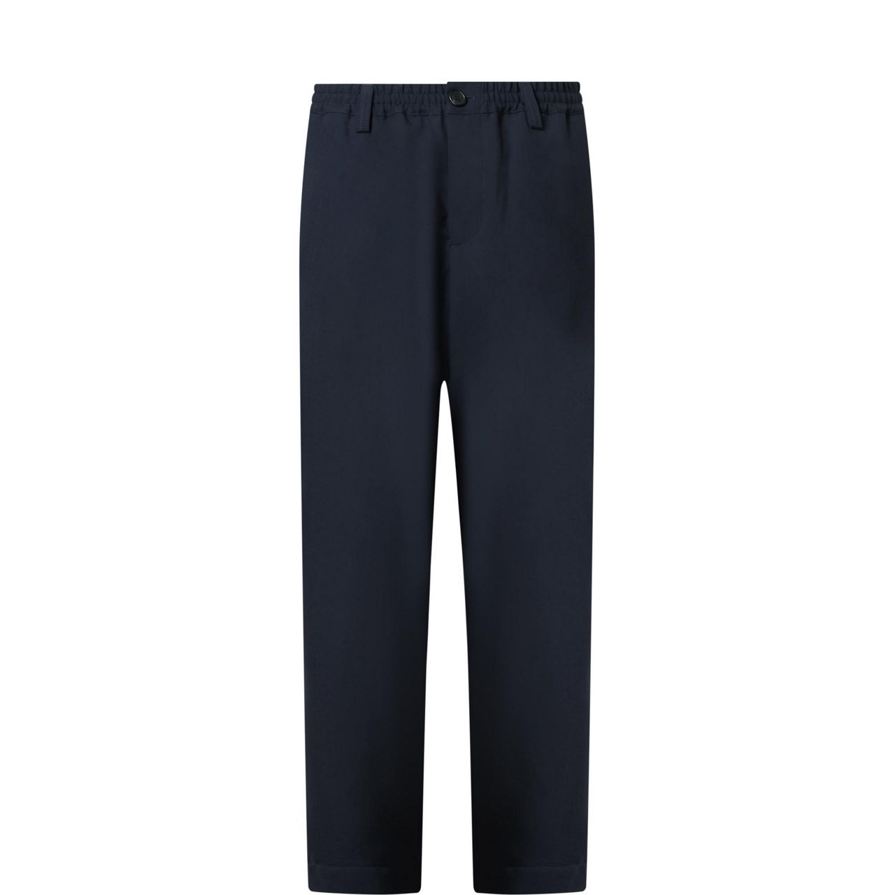 Tapered-Leg Cropped Trousers