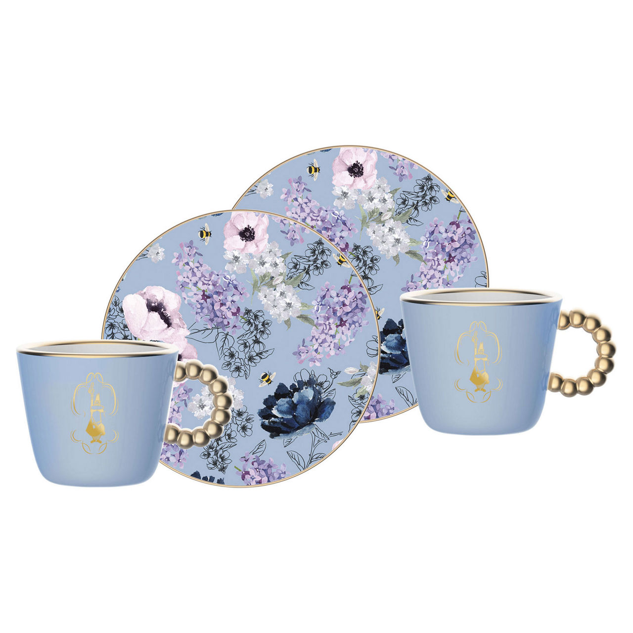 Bialetti x Bridgerton Set of 2 Coffee Cups & Saucers Bialetti x Bridgerton Set of 2 Coffee Cups & Saucers