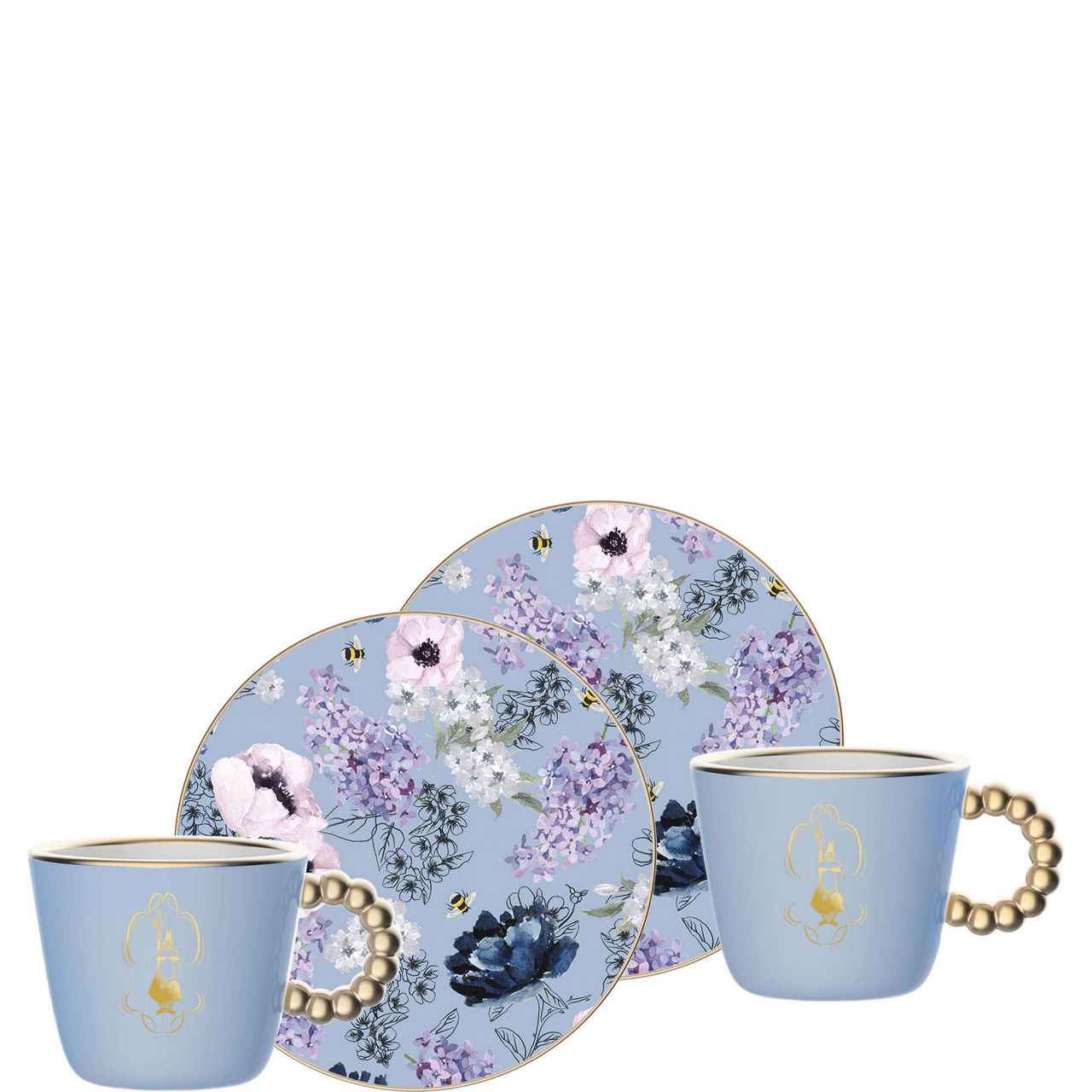 Bialetti x Bridgerton Set of 2 Coffee Cups & Saucers