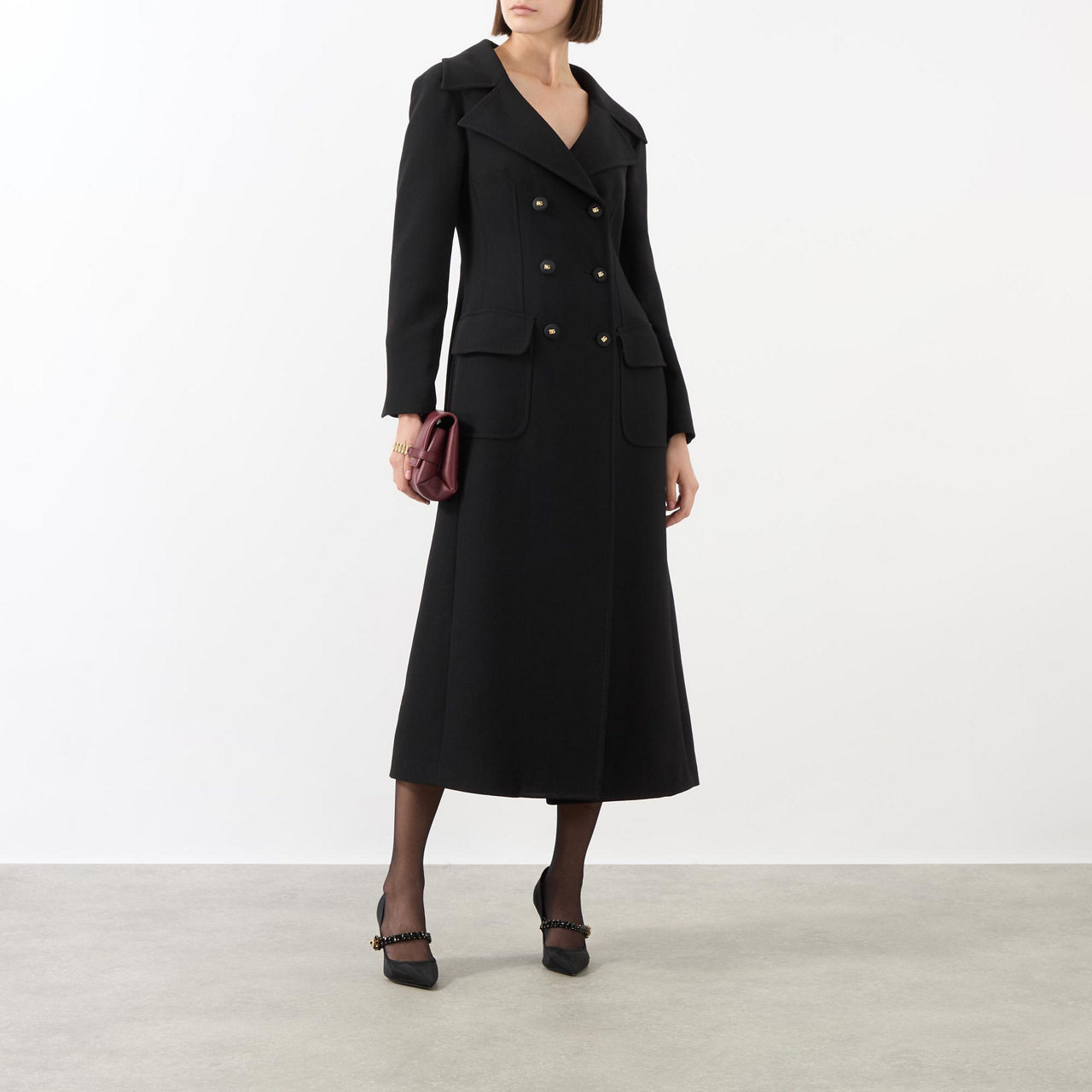 DOLCE & GABBANA Double-Breasted Wool Coat
