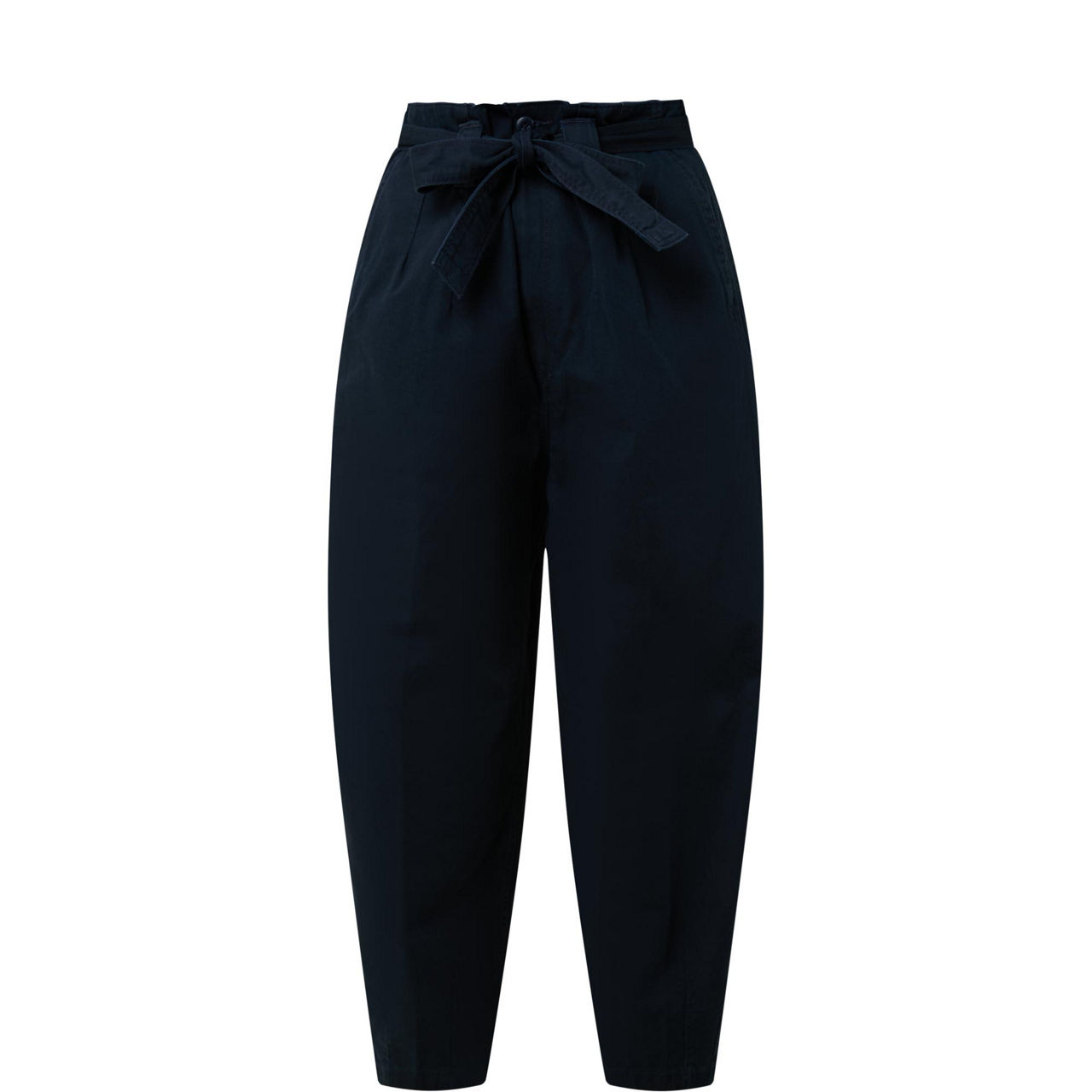 Tie-Waist Cropped Chinos