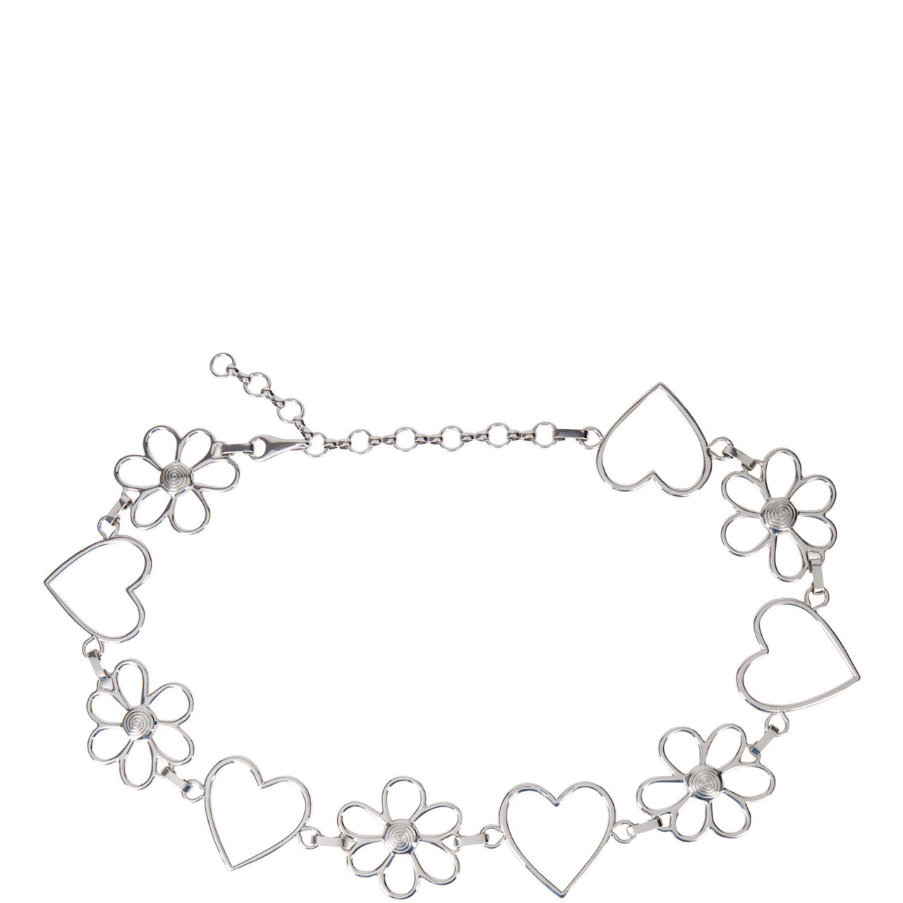 Floral Heart Chain Belt