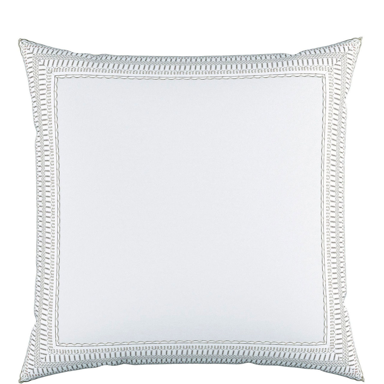 Astrid Square Pillowcase White and Silver