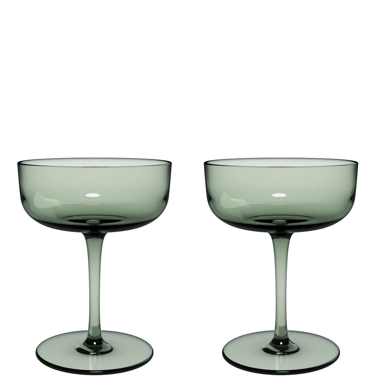 Like Sage Champagne Coupe-Dessert Bowl Two-Piece Set