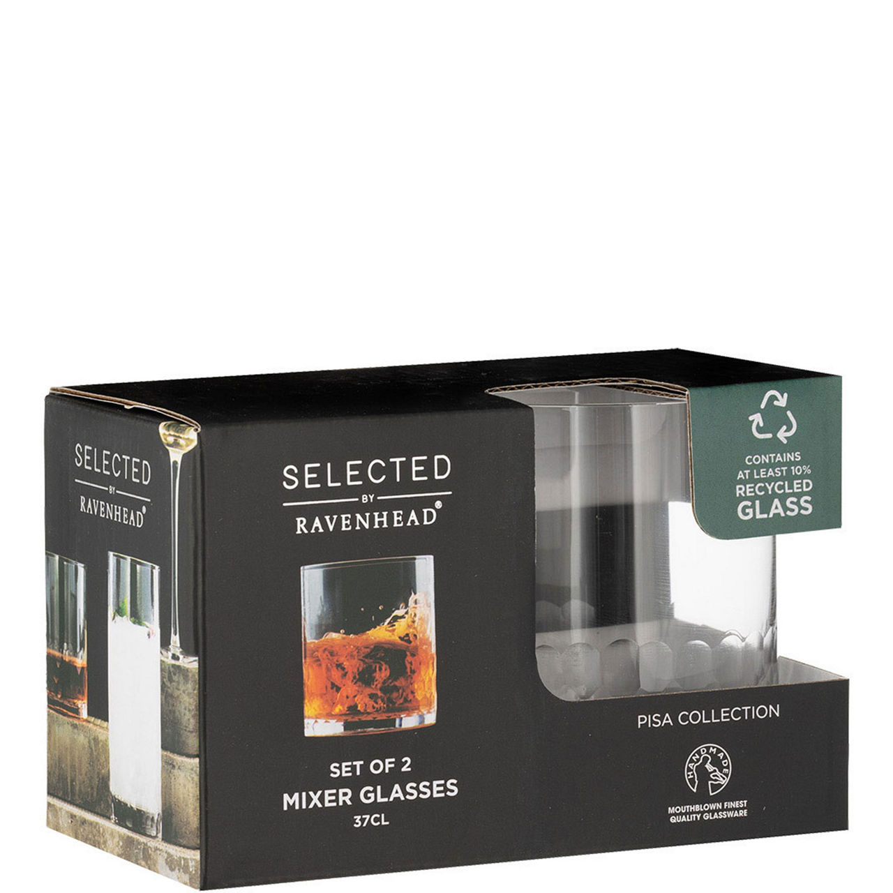 Set of 2 Pisa Mixer Glasses