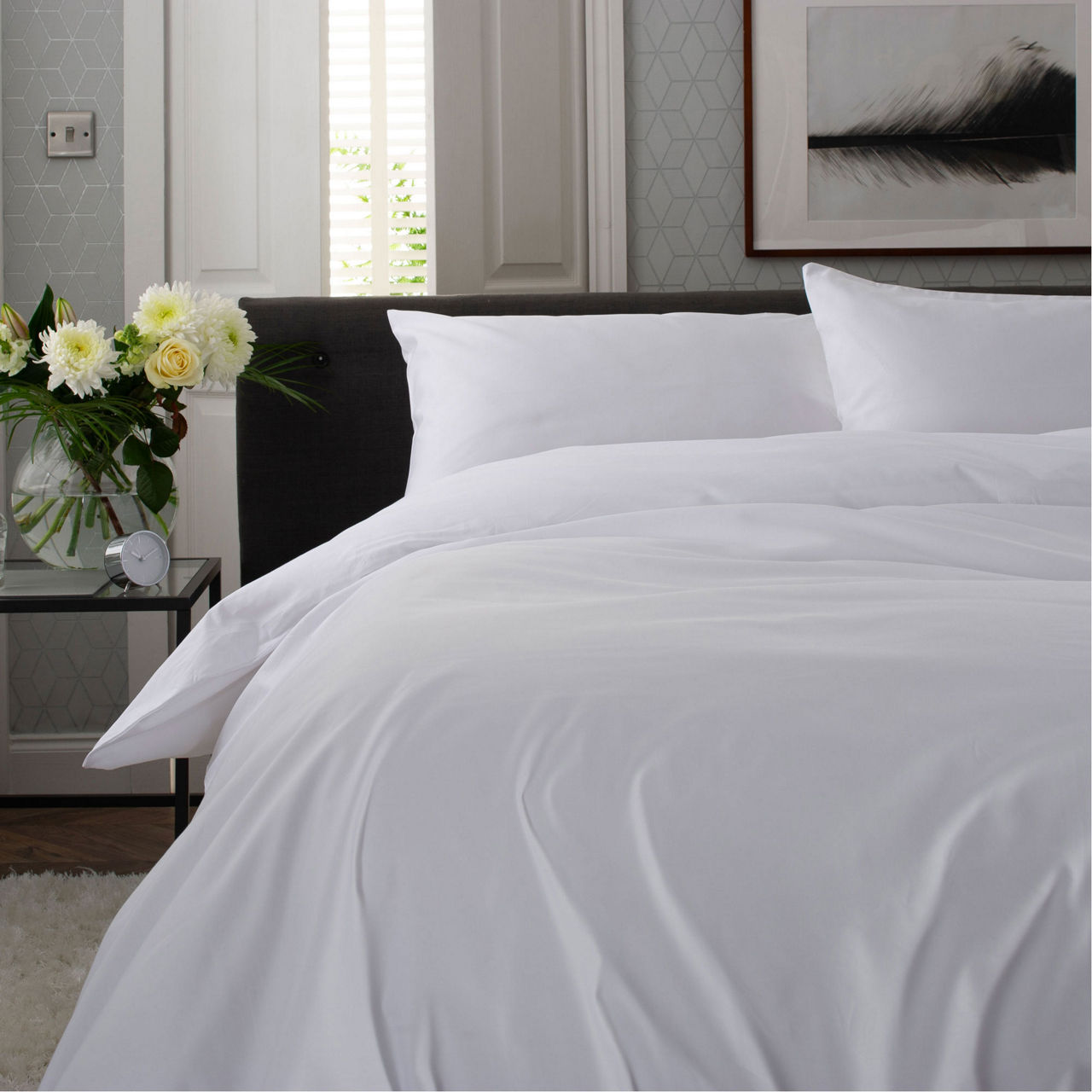 1000 Thread Count Pillowcase White