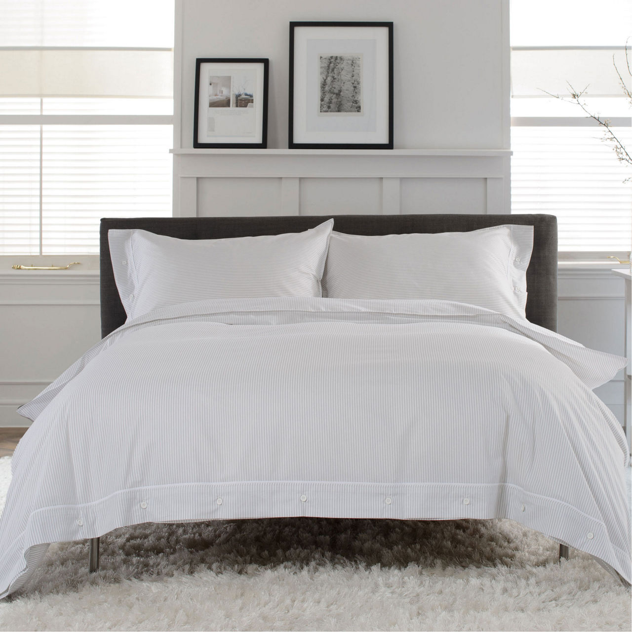 Southport Duvet Set Grey