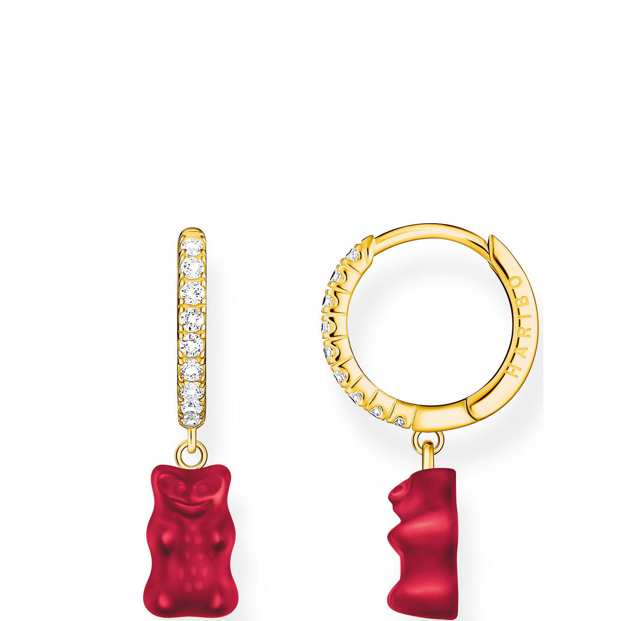 Haribo Single Goldbear Hoop Earring