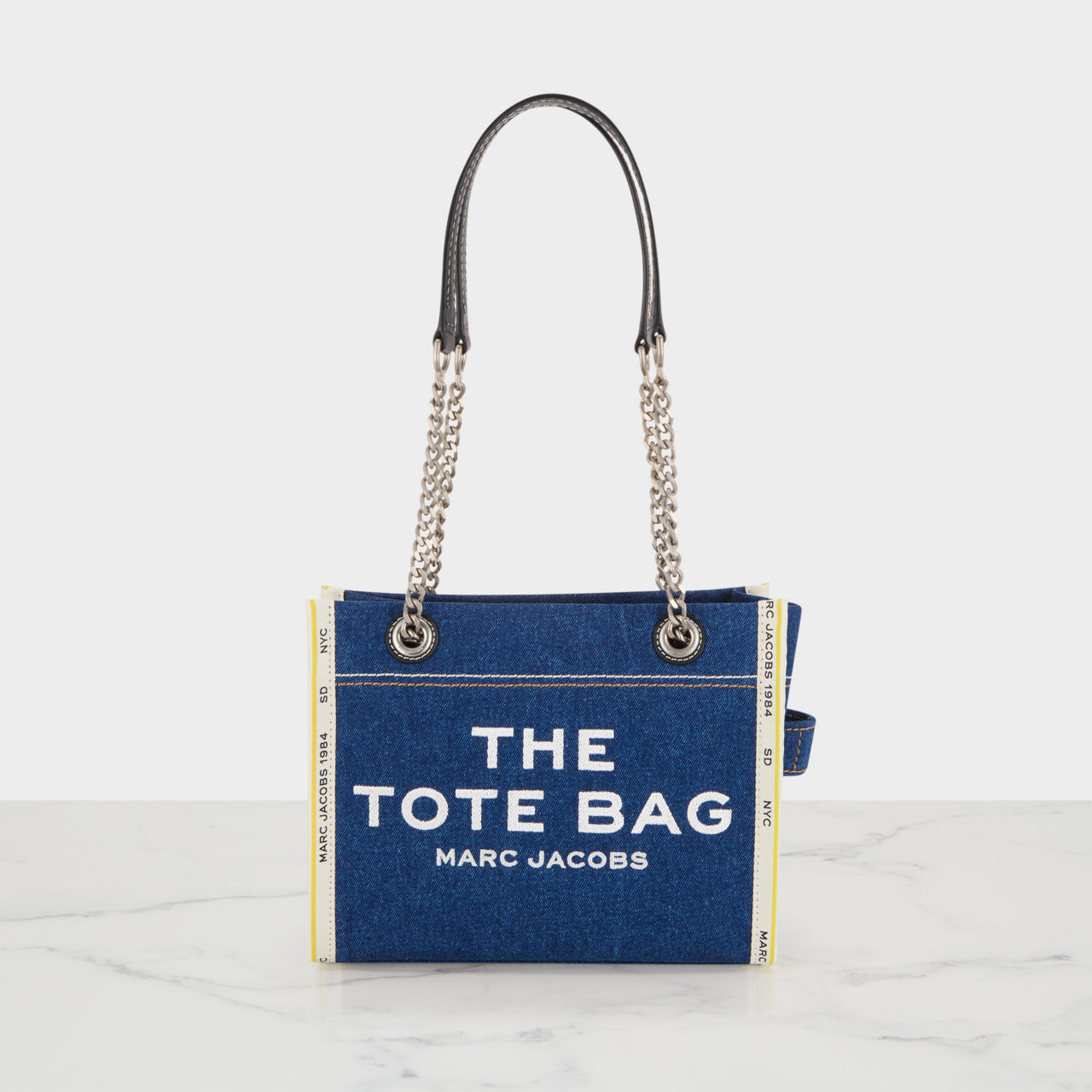 The Denim Chain Small Tote Bag