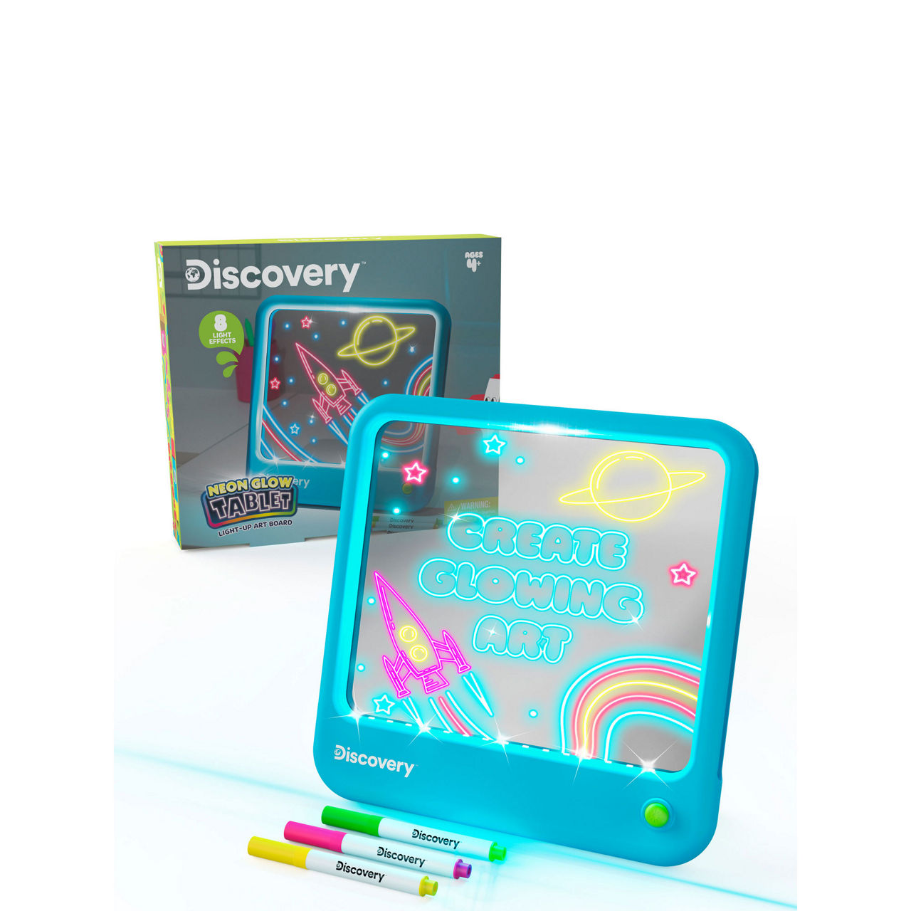 Neon Glow Drawing Board