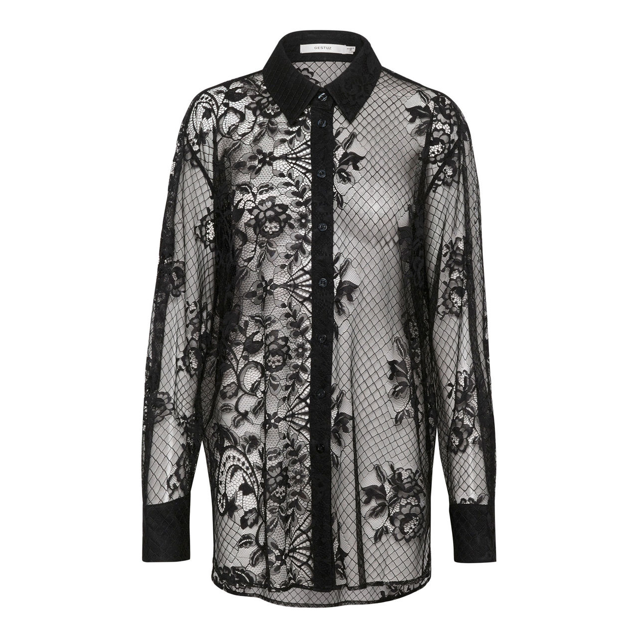 Laica Sheer Lace Shirt Laica Sheer Lace Shirt