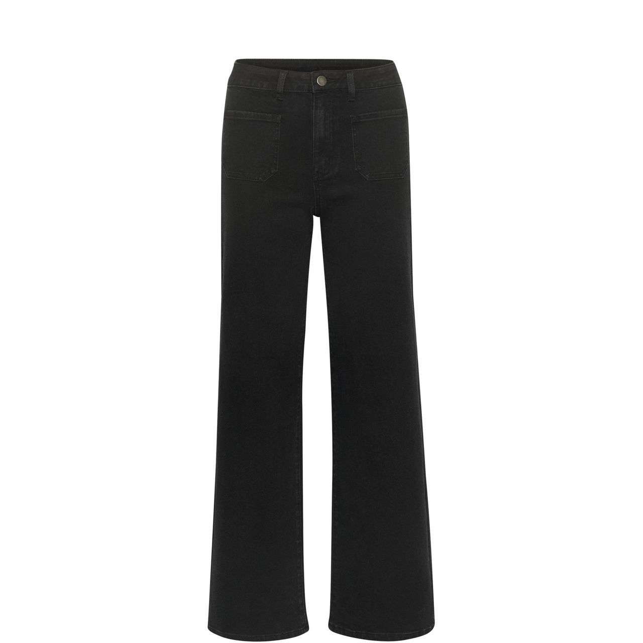 Karla High-Rise Wide Leg Jeans
