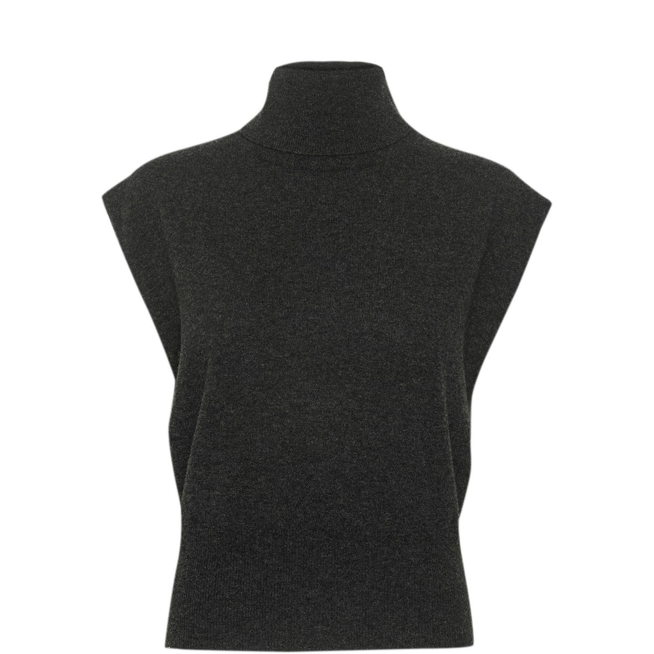 Manzi Roll Turtleneck Wool Vest