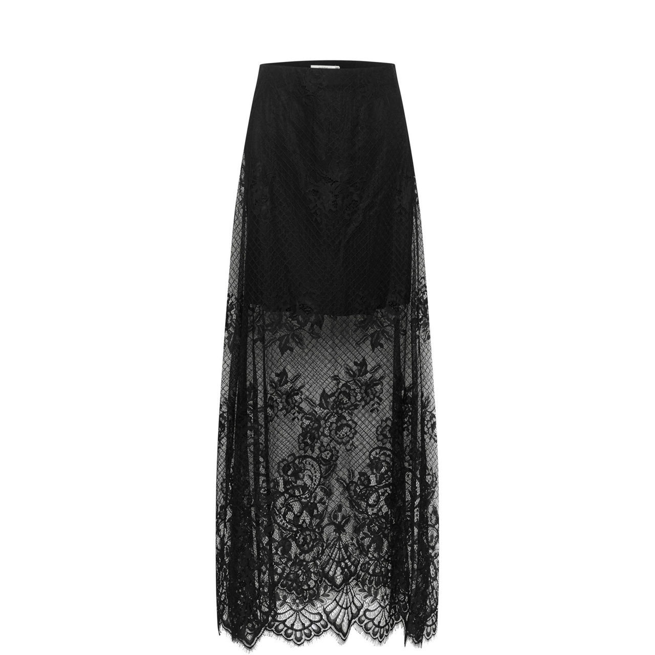 Laica High-Rise Lace Skirt