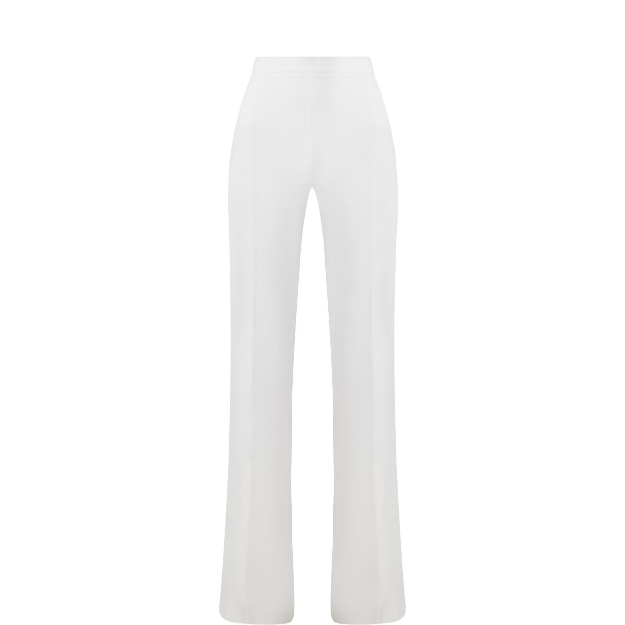 Crepe Flared Leg Trousers