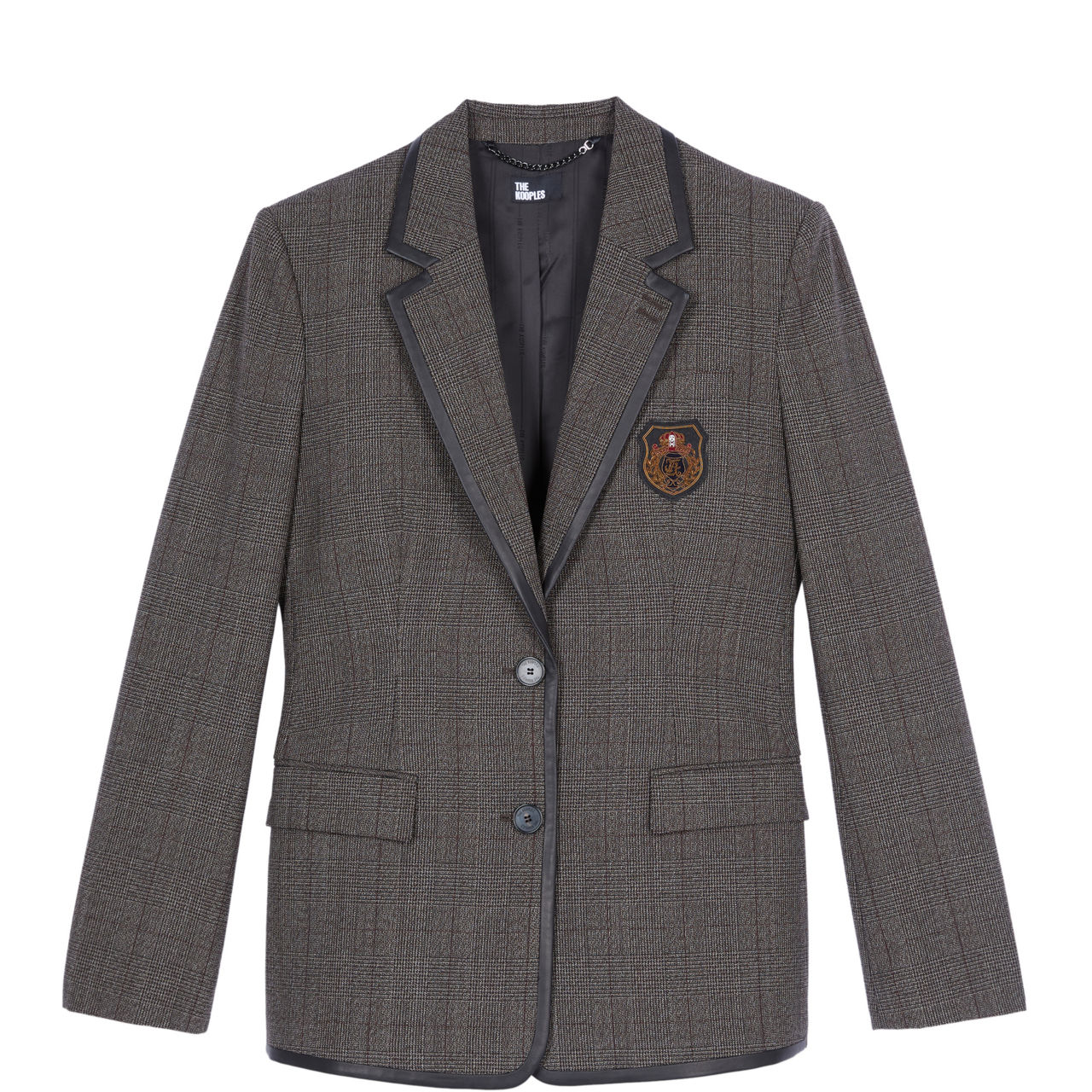 Single-Breasted Badge Blazer