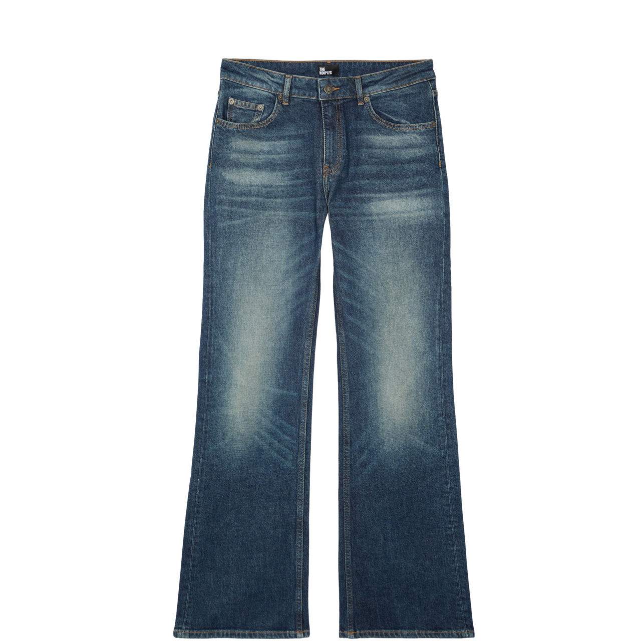 Low-Rise Denim Flared Jeans