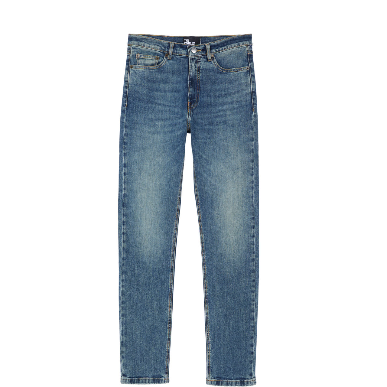 Mid-Rise Straight Leg Jeans