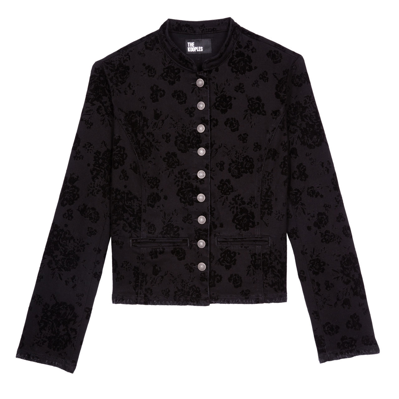THE KOOPLES Floral Denim Jacket