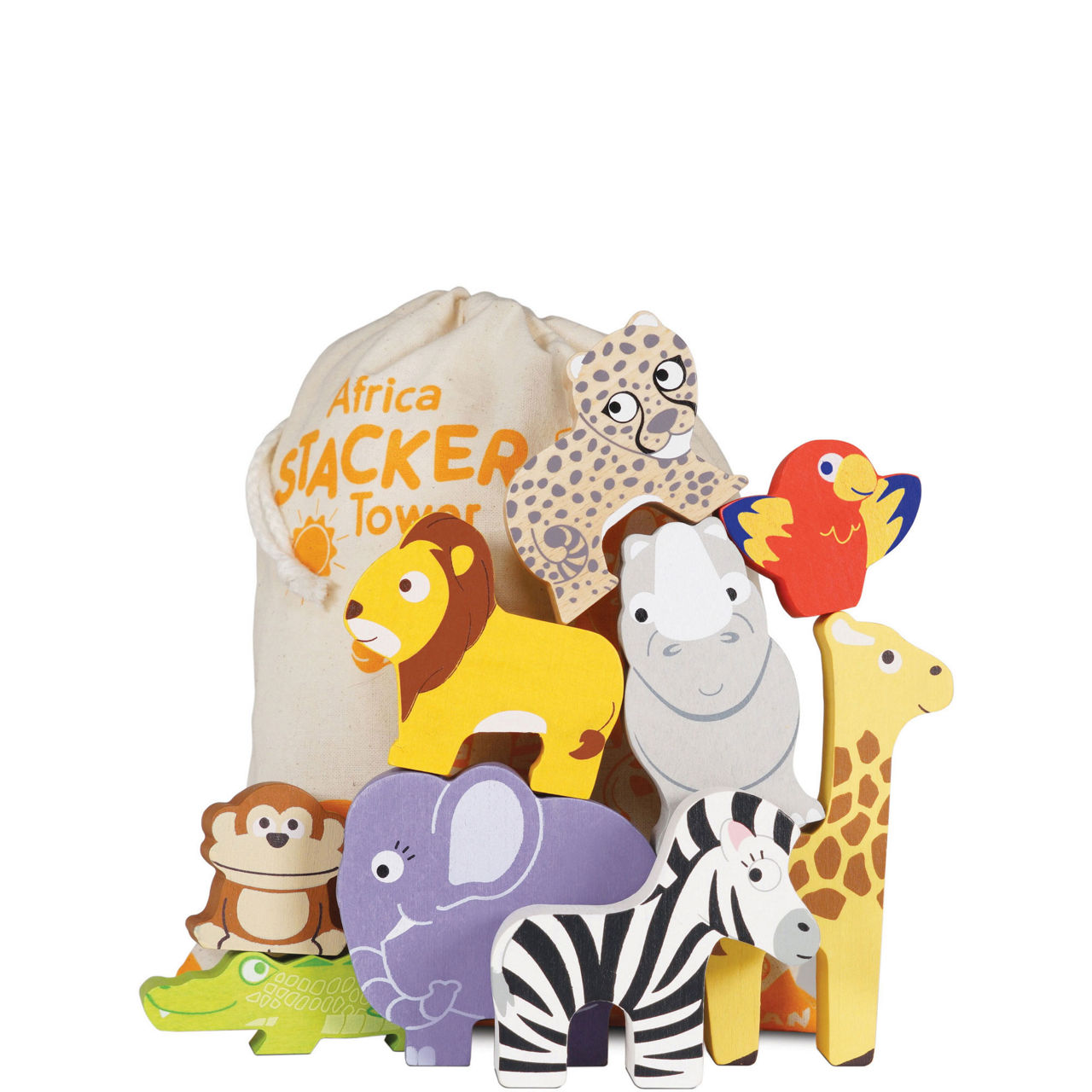 Africa Stacking Animals & Bag